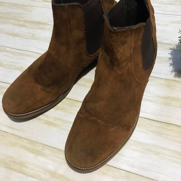 Crevo‎ Denham Chelsea Biot Chestnut Leather Suede Men’s Size 13 - Picture 4 of 8